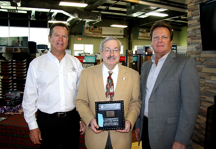 Randy and Todd with Governor Branstad